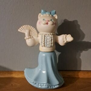 Vintage Avon Blue Perfume Bottle.  Pretty And Pink. Empty Bottle.